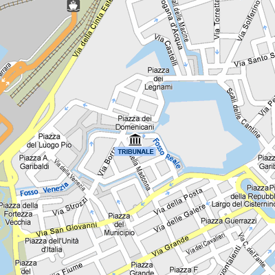 Mappa cartografica di Livorno